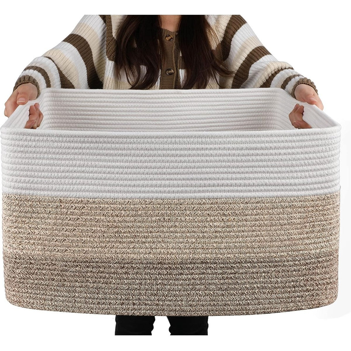 Cotton Rope Woven Home Storage Basket
