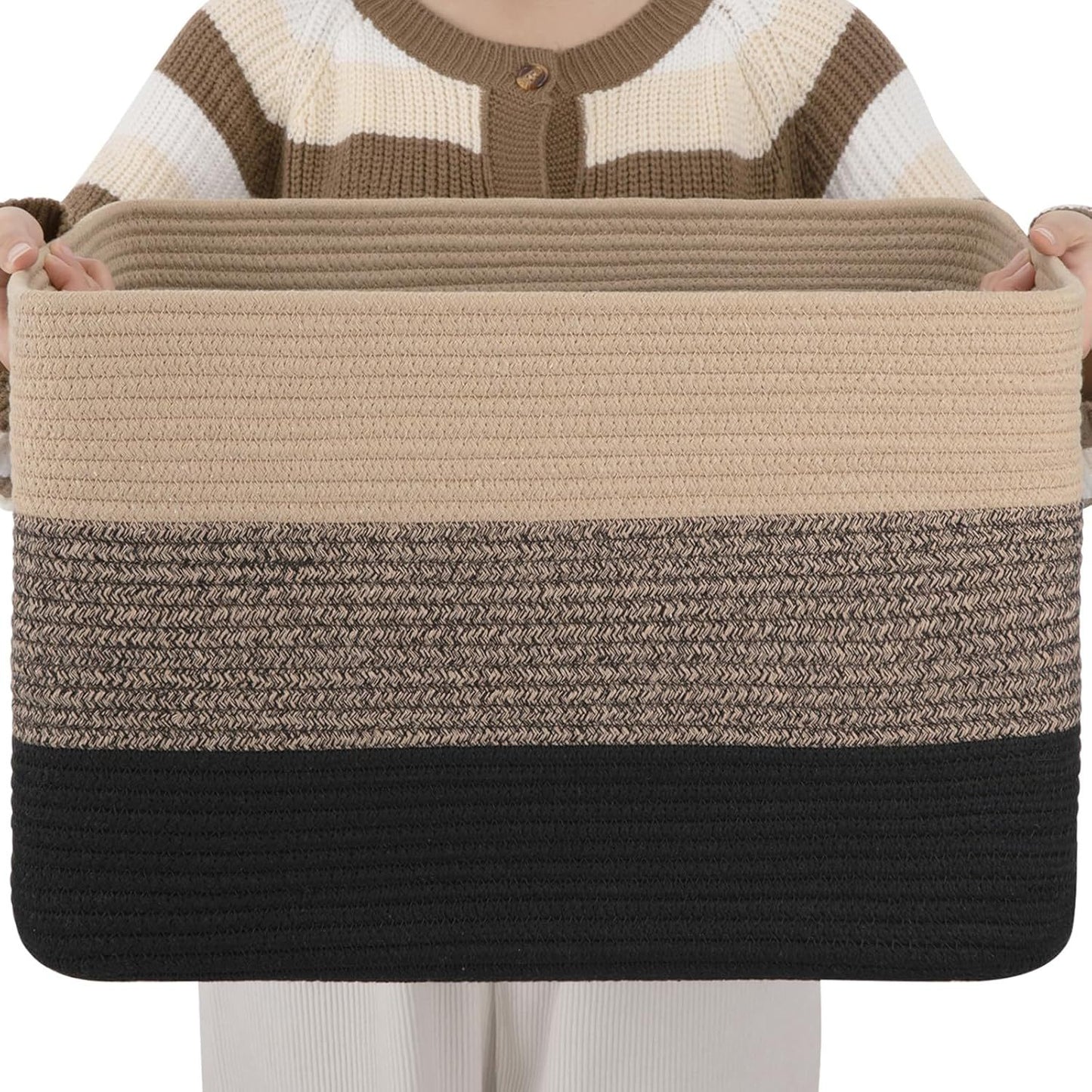 Cotton Rope Woven Home Storage Basket